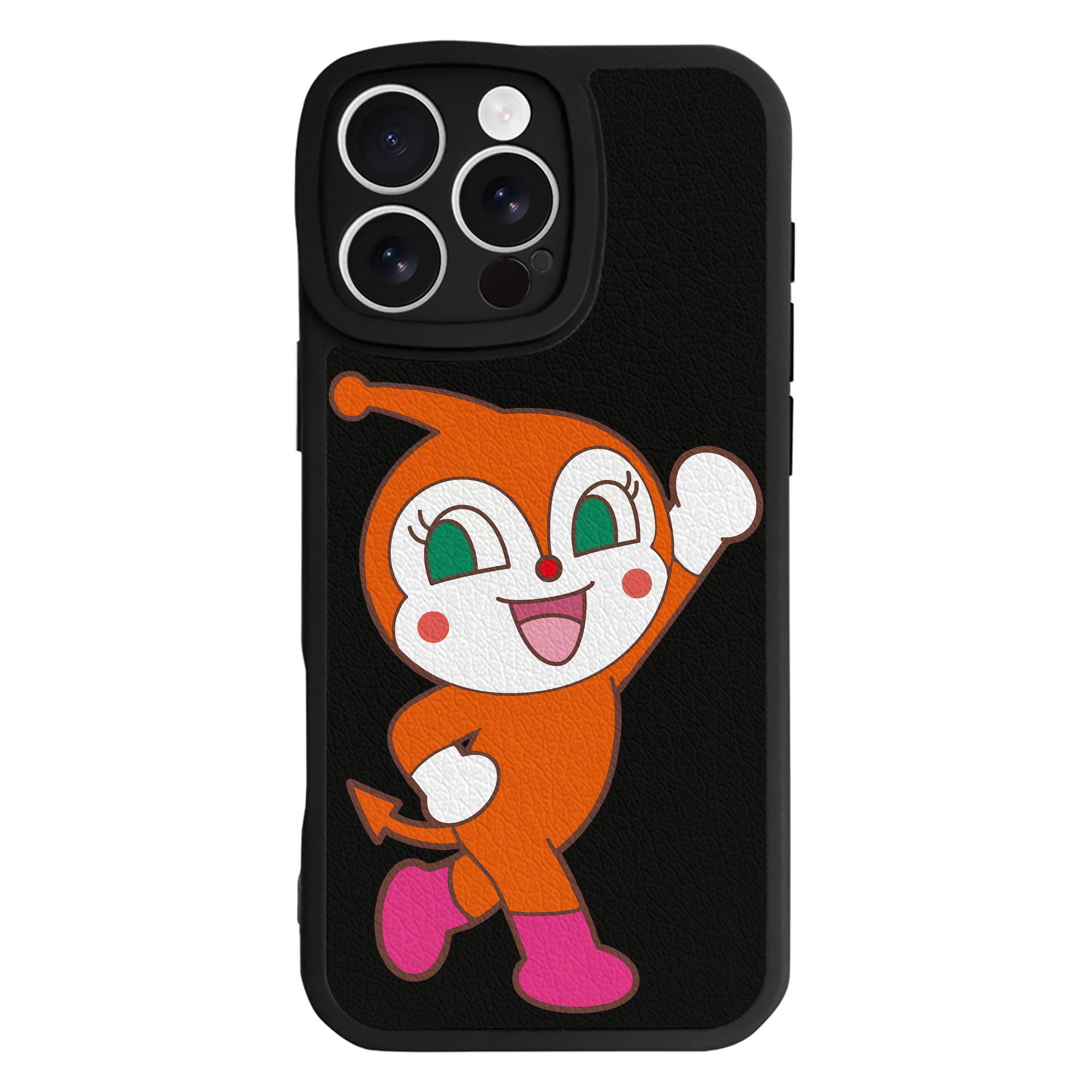 （画像用） アンパンマン Anpanman 【iPhone 16シリーズ対応】シリコンスマホケース（レザー調） 材質：シリコン